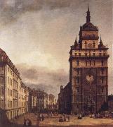 Bernardo Bellotto Square with the Kreuz Kirche in Dresden oil painting on canvas